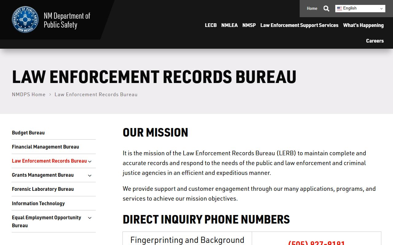 Socorro County criminal court records New Mexico DPS records bureau source