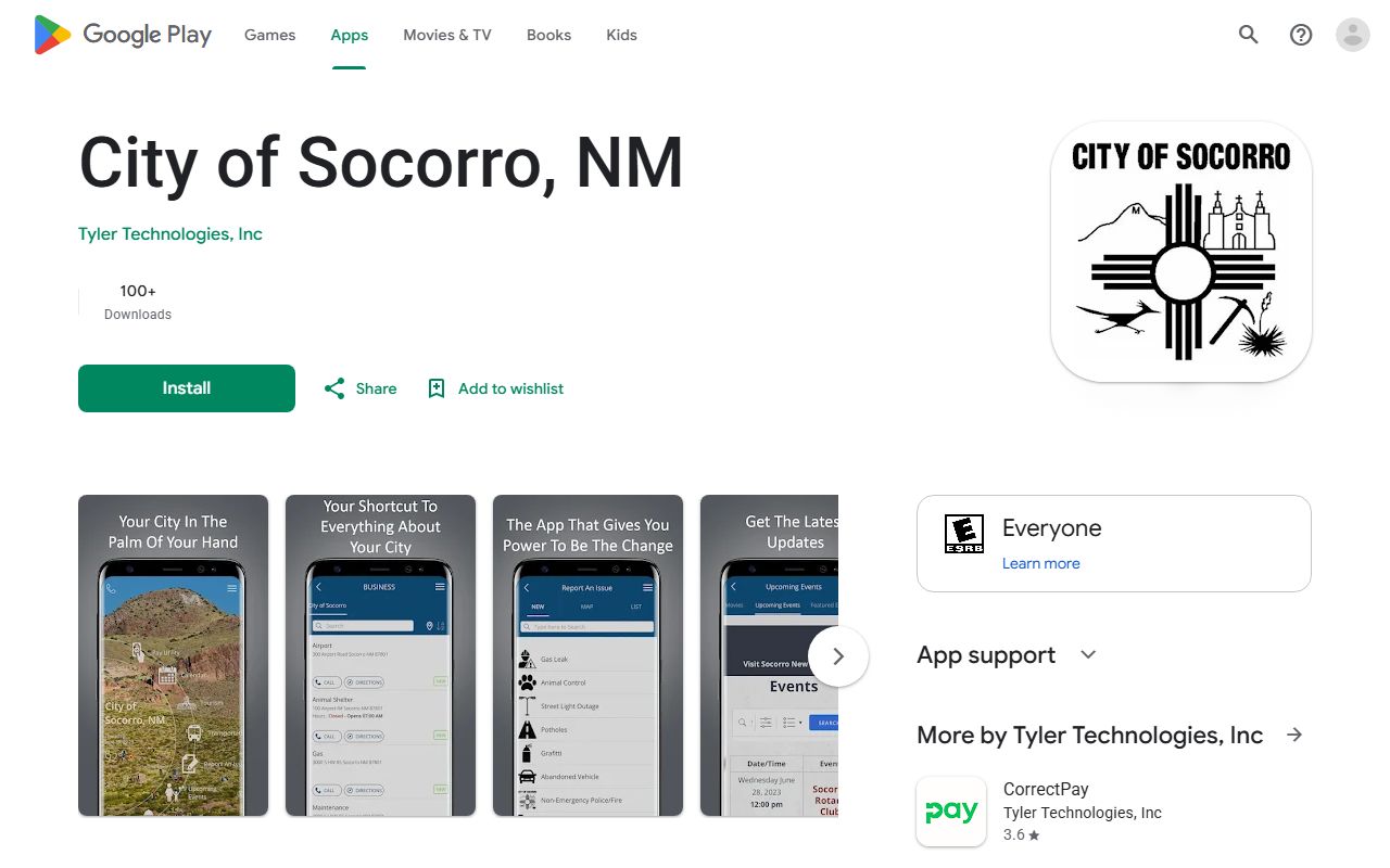 Socorro County inmate records City of Socorro Android app not a custody lookup