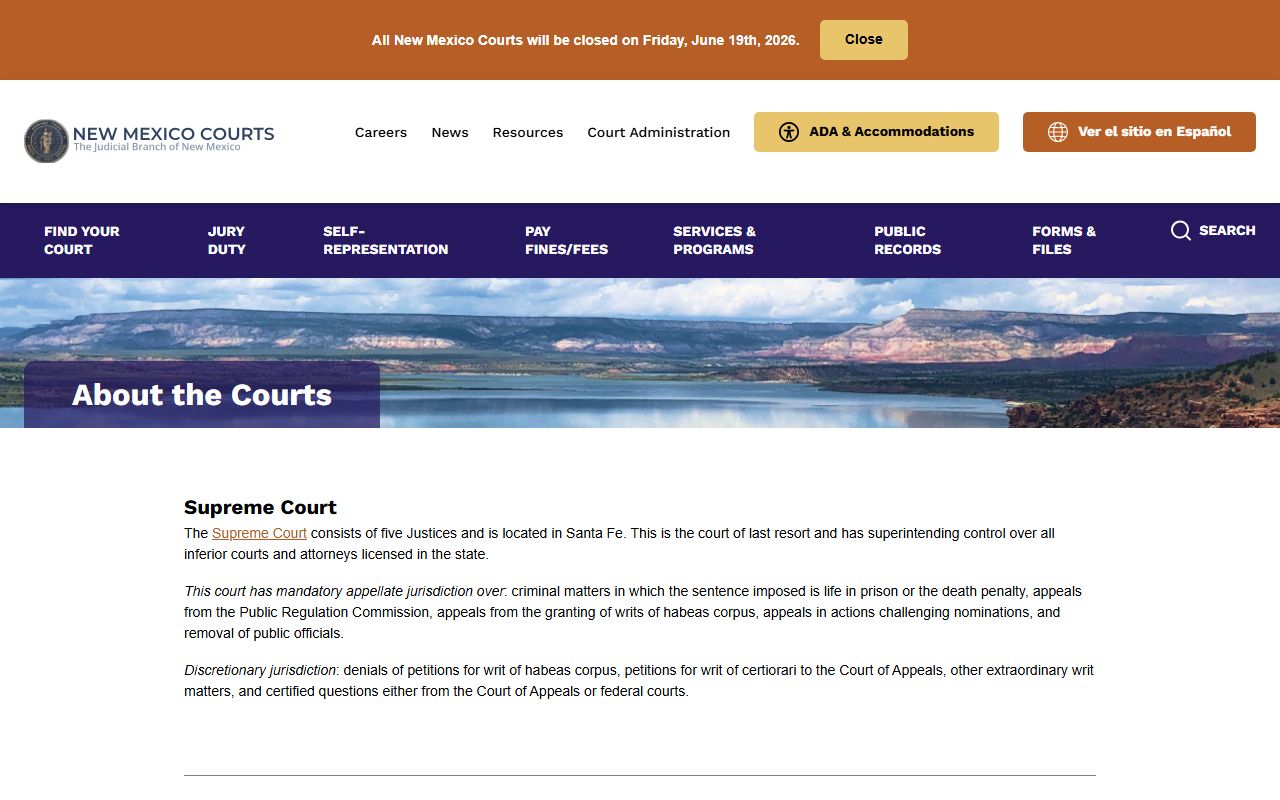Socorro County court records New Mexico court structure