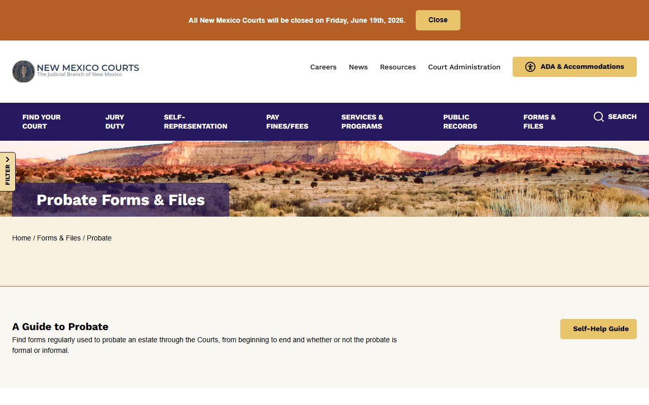 Socorro County probate records New Mexico probate forms