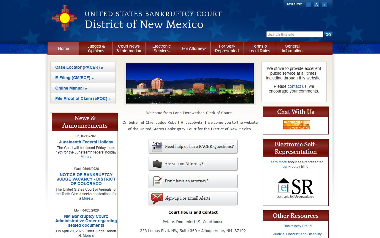 Socorro County probate records federal bankruptcy court distinction