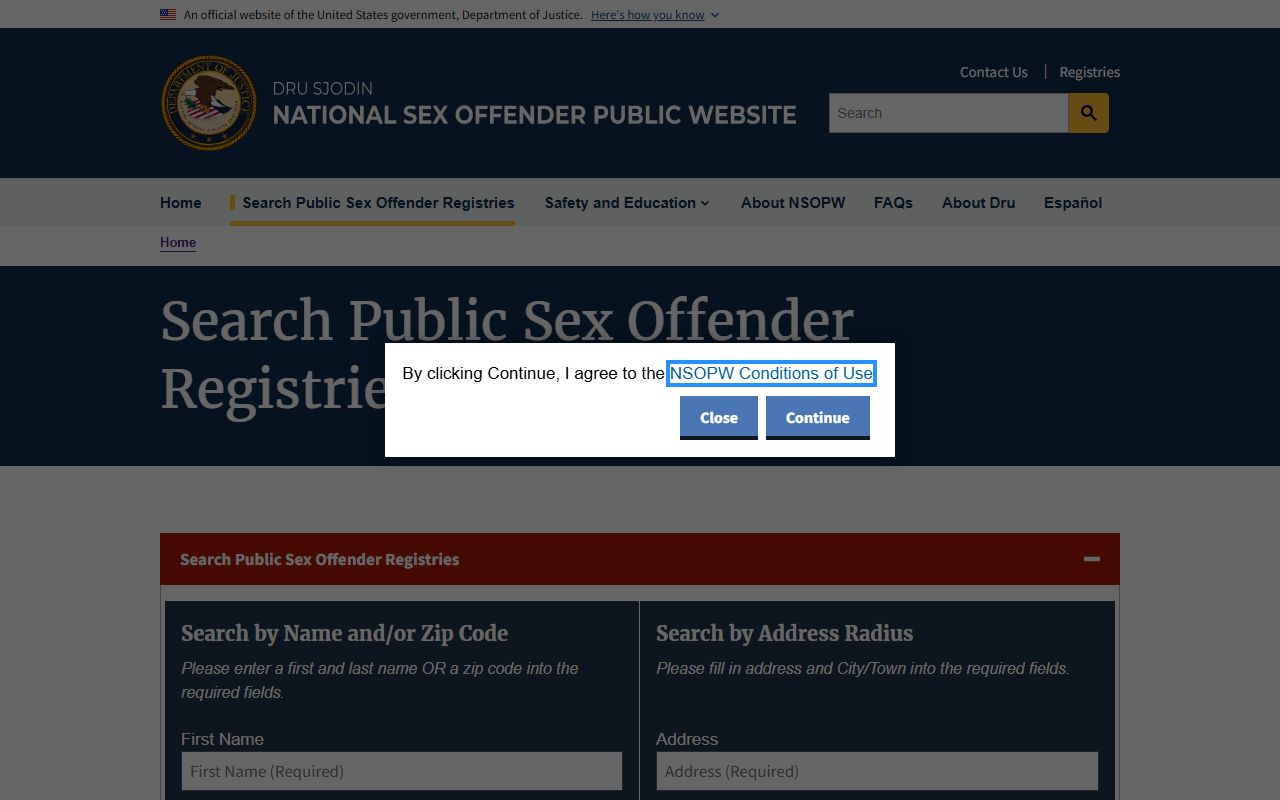 Socorro County warrant search National Sex Offender Public Website source